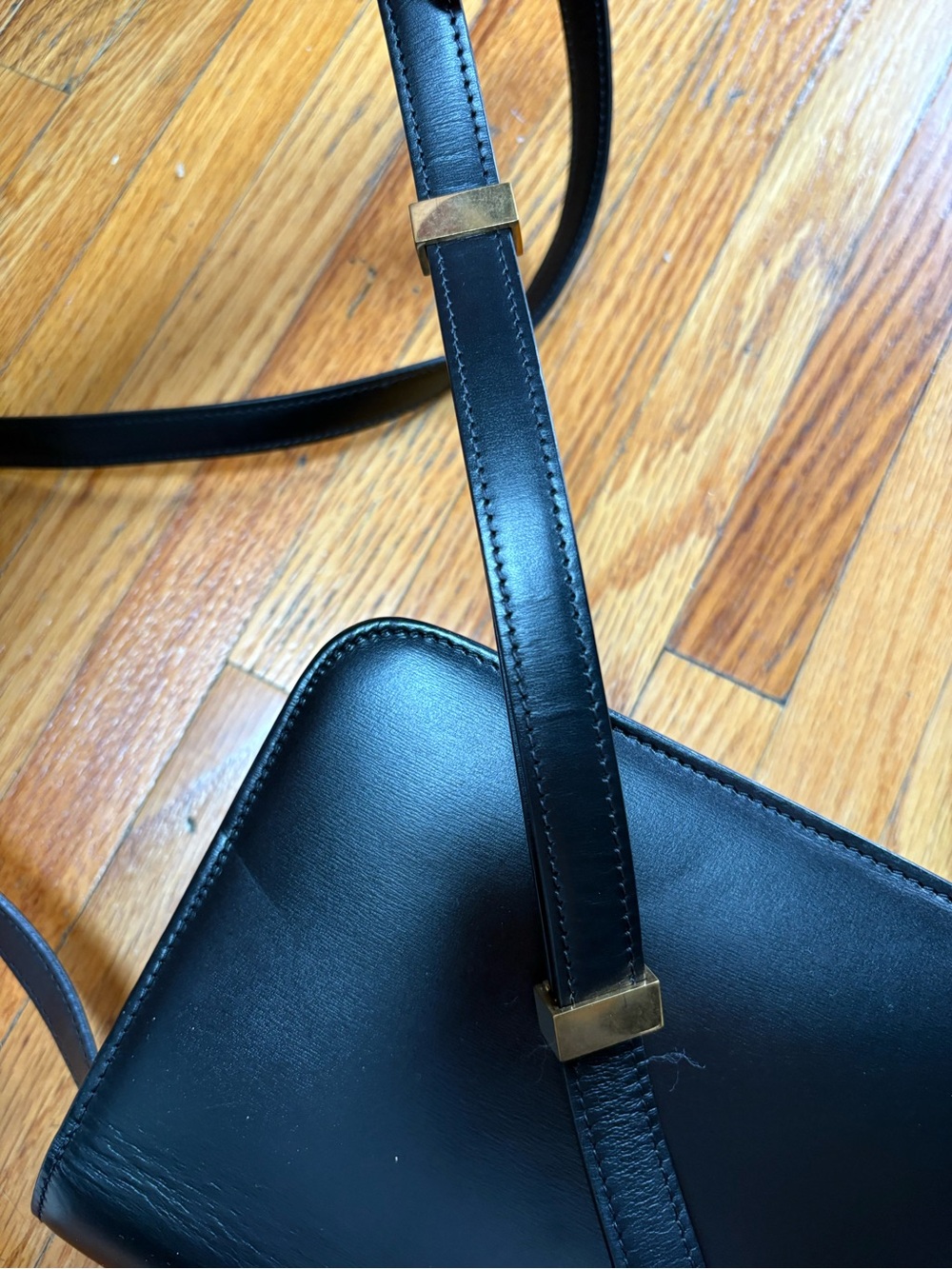 Celine classic box black golld teen leather bag - Picture 7 of 8